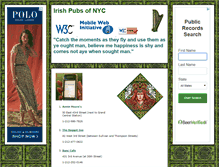 Tablet Screenshot of irishpubsnyc.com